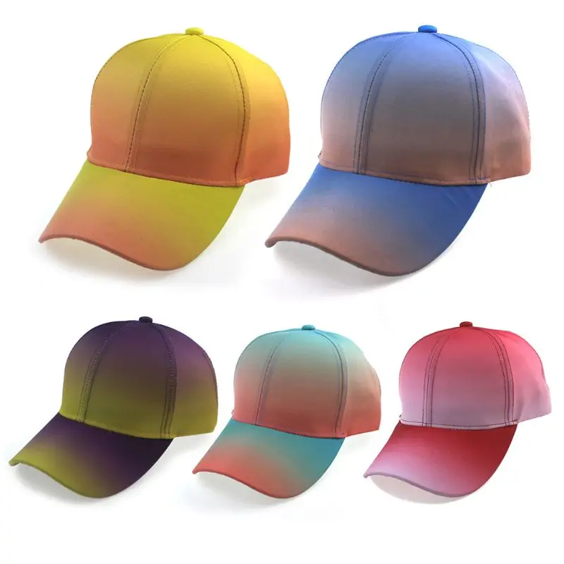 colored baseball hats