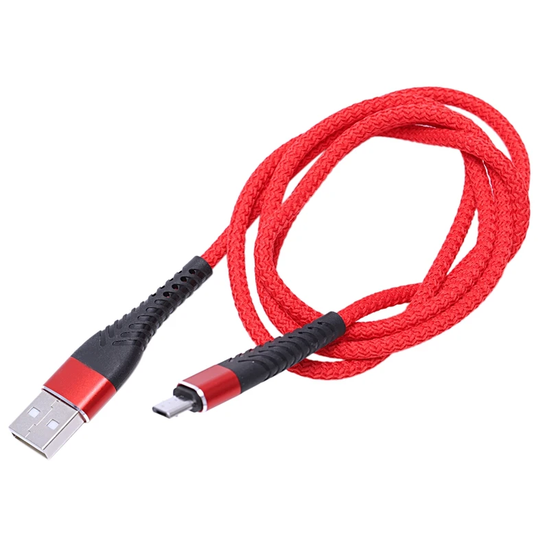 1 м Micro-USB Плетеный рыбий хвост USB прочный кабель для быстрой зарядки данных для Android Xiaomi Redmi Note 4X 2A Быстрая Зарядка Синхронизация данных