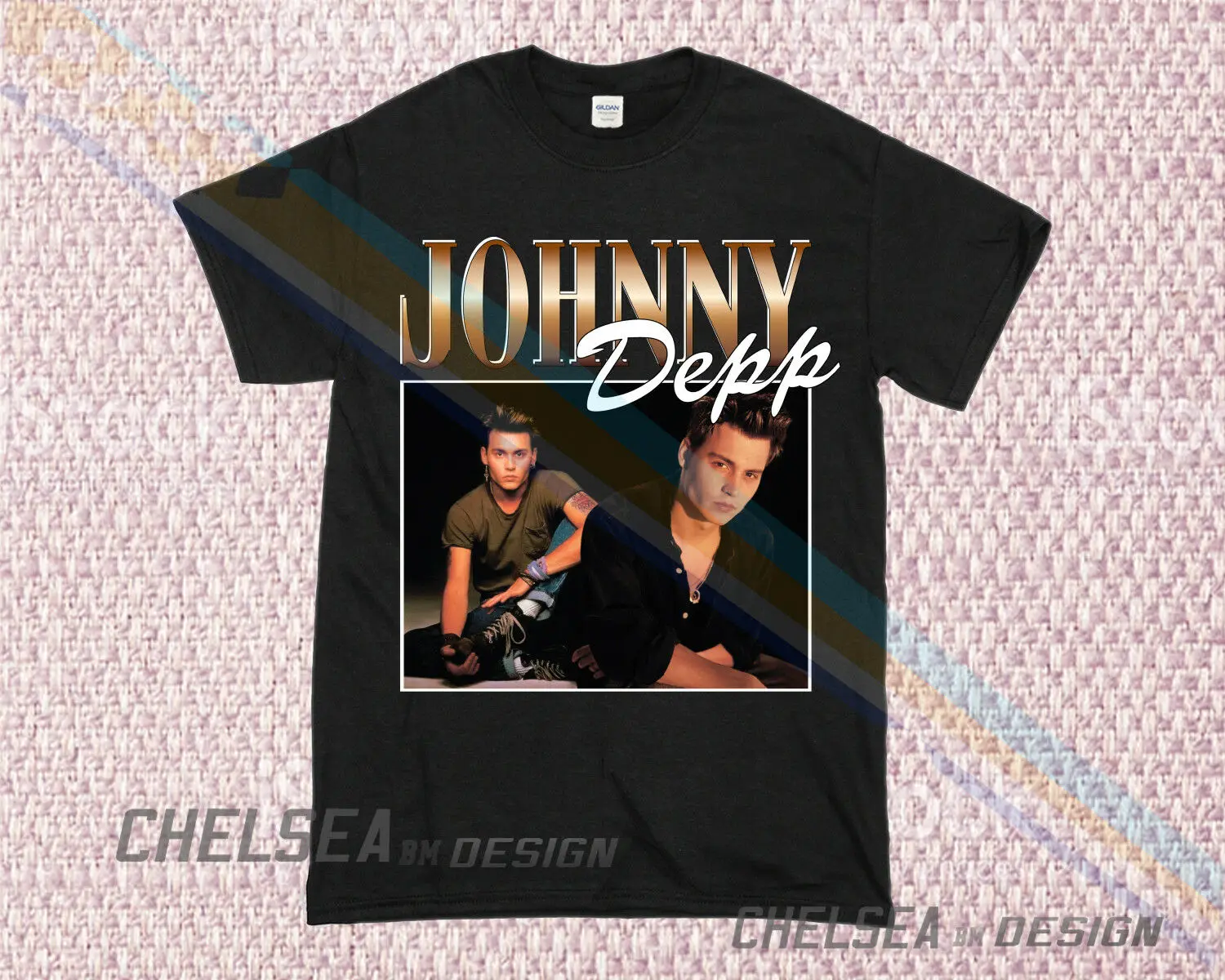 

Inspired By Johnny Depp T-Shirt Merch Tour Limited Vintage Rare 1Rw New 2019 Hip Brand Fashion Tees Short Sleeve Shirts