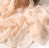 Chiffon Scarves Spring Summer Silk Scarf Fashion Women Solid Color Long Soft Wrap Bandana Muslim Shawl Beach Sunscreen Hijab 6