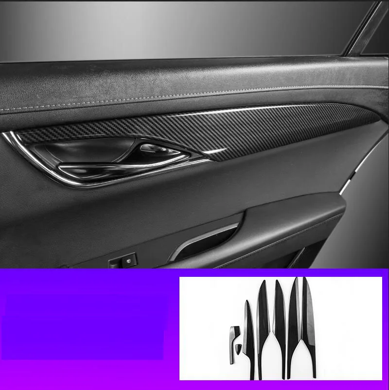 Углеродное волокно автомобиля полный набор интерьера отделка комплект для cadillac ATS - Цвет: Carbon fiber