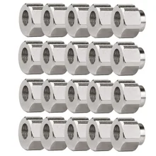 

20pcs V Design Bore Nuts Eccentric Spacer 3D Printer Repair V-Groove Wheel Nuts(Internal Diameter 5MM)