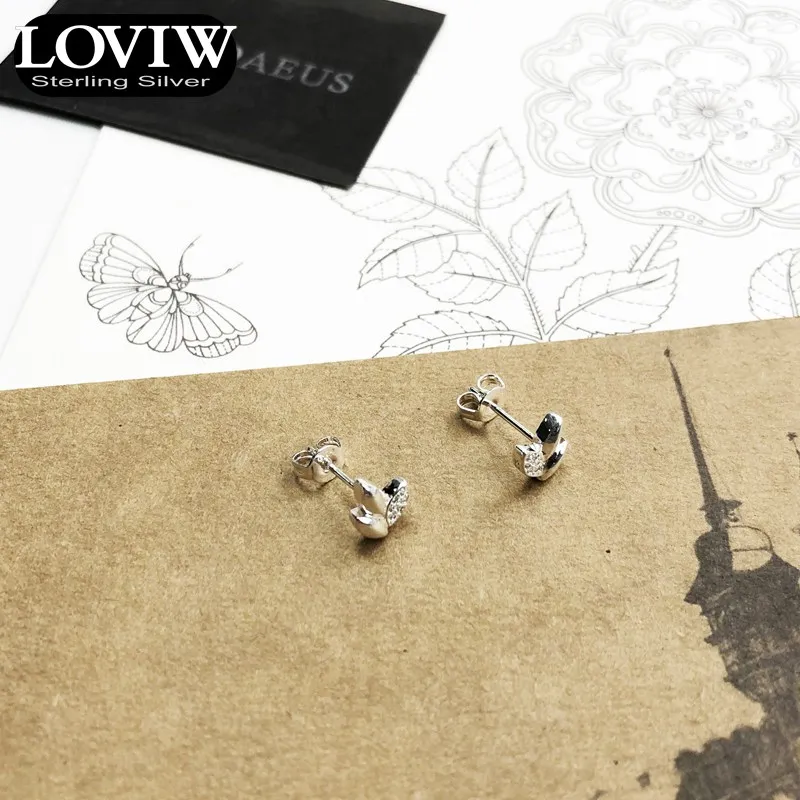 Серьги-гвоздики в форме листьев Thomas SABOR, европейский стиль, модные украшения для ушей для женщин, модный подарок, 925 пробы, серебро