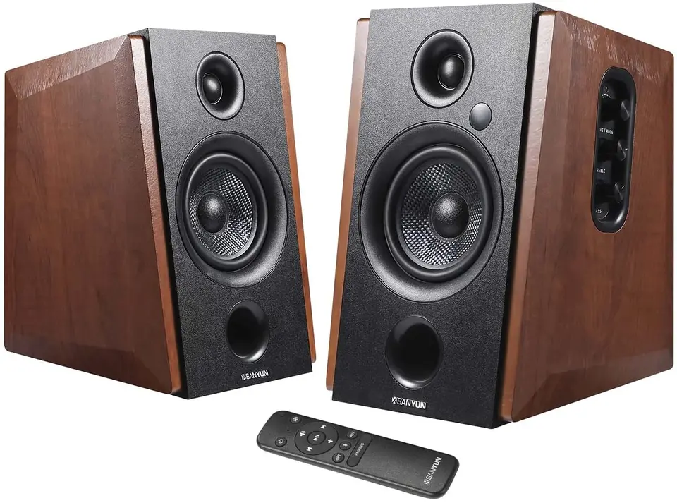 Sanyun SW228BT 80Wアクティブブックシェルフスピーカー