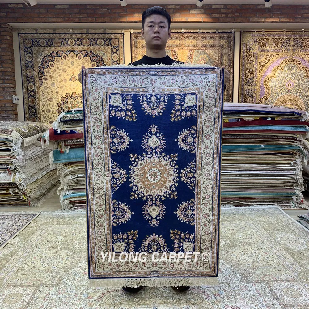 Yilong 2,5 'x4' персидский шелковый Vantage ковер изысканная, Восточная шелковый ковер(HF153B