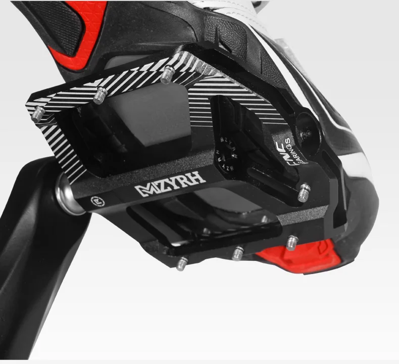 MZYRH 3 Bearings Bike Pedals Non-Slip MTB Pedals Aluminum Alloy Flat Applicable Waterproof Cycling Accessories
