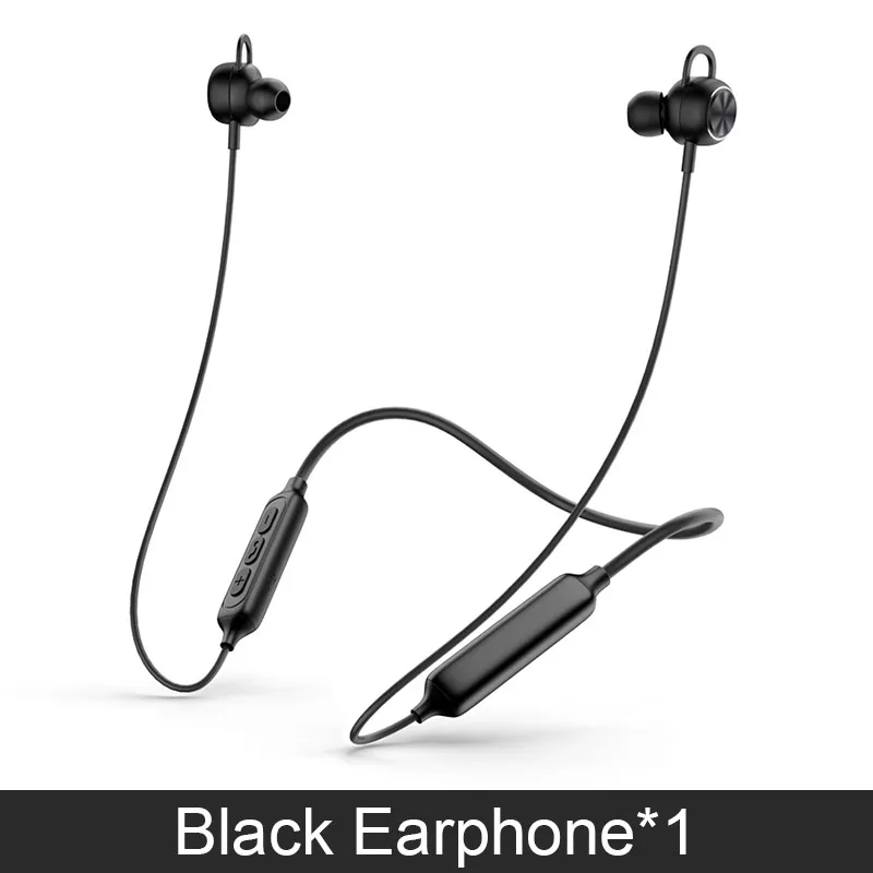 Black PTM X2 беспроводные Bluetooth наушники, бас-музыка, гарнитура, шейные спортивные наушники, динамические наушники, наушники с микрофоном для смартфона - Цвет: Black