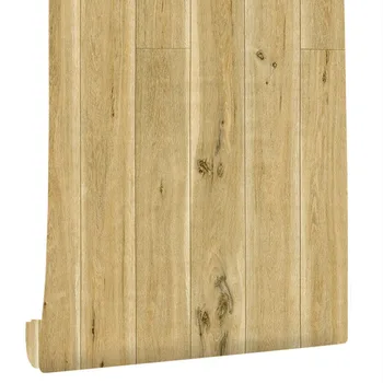 

2 Self-Adhesive 45 x 600cm Wood Grain Adhesive Wallpaper Removable Decorative Wall Film Waterproof Stickers