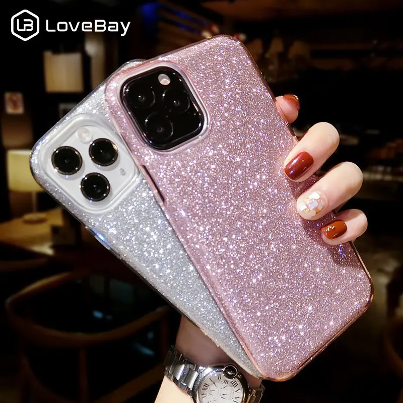 Чехол Lovebay для iPhone 11 блестящий яркий чехол карамельного цвета 12 Mini Pro Max чехлы