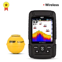 Lucky FF718LiC-WLA portátil sem fio inventor de peixes 45 m/147 pés sonar profundidade sonoro echoonda echolot eco sondeur mais profundo