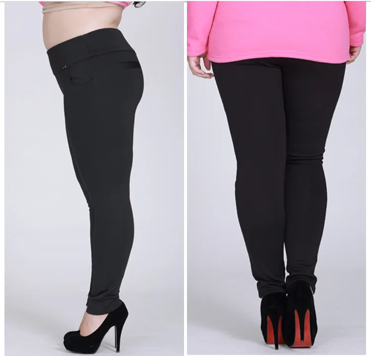 Deporte, женские брюки,, большие размеры, XL-6XL, элегантные, для женщин, для работы, брюки-карандаш, высокая талия, теплые, плюс бархат, брюки J631