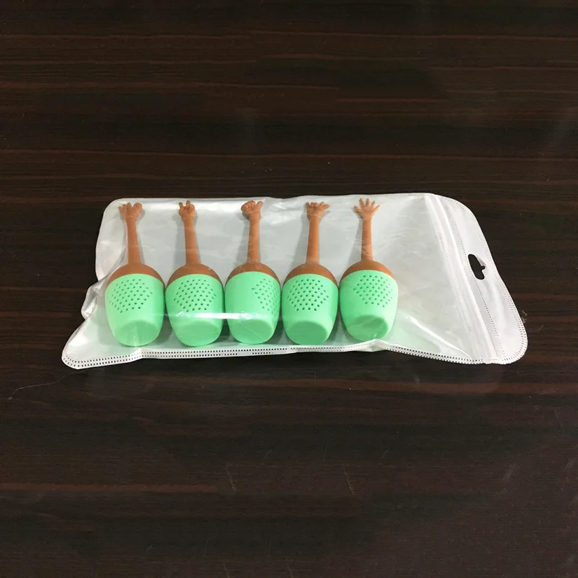 Silica Gel Home Daily Gesture Silicone Tea Maker OK Modeling Silica Gel Tea Hold Travel Set Tea Set Wholesale