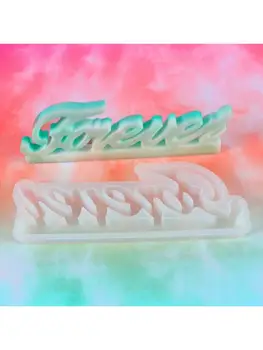 

Forever English Words Decoration Casting Silicone Mould Crystal Epoxy Resin Mold 83XF
