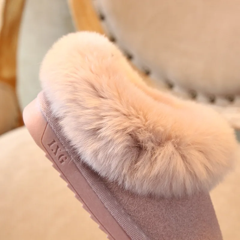 Winter New Kids Fur Snow Boots Baby Girls Ankle Boots Children Pink Brand Shoes Boys Casual Warm Boots Toddler Fashion Shoes