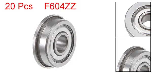 Uxcell 2-10 шт. F606 F608 фланцевый шариковый подшипник хромированные стальные подшипники для всех видов промышленного оборудования, микро мотор
