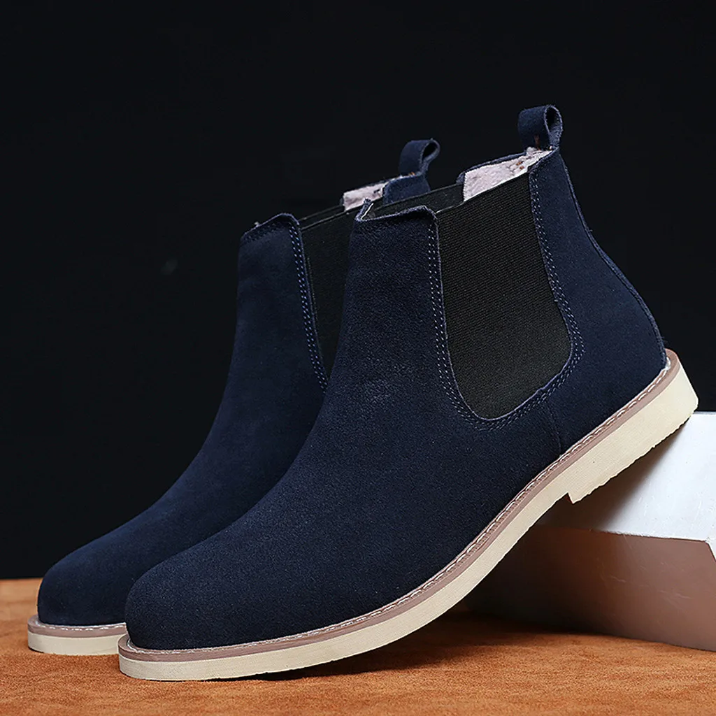 Мужская обувь; модные ботинки; zapatos de hombre; модные мужские ботинки с острым носком в стиле ретро; замшевые матовые рабочие ботинки