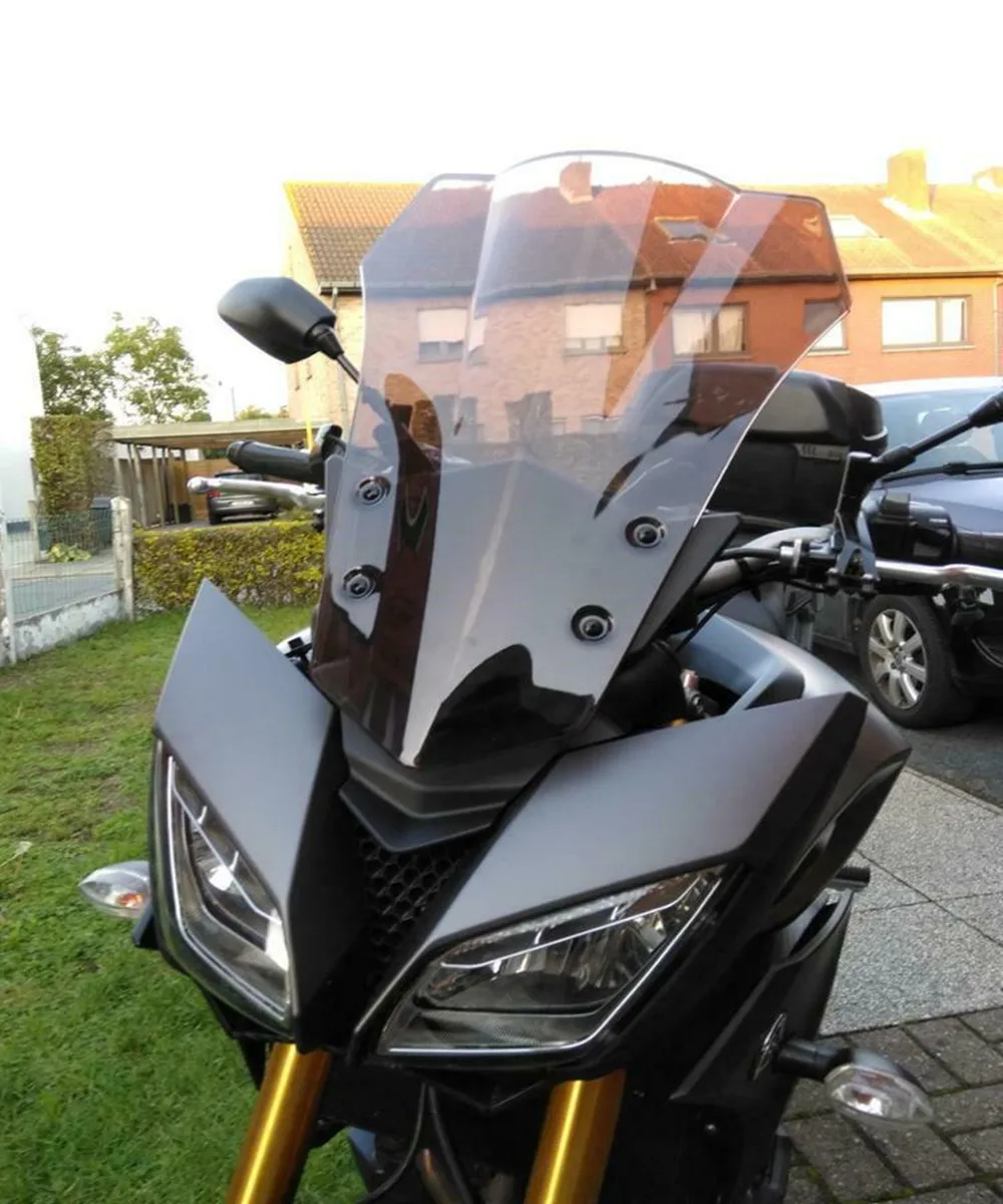 Мотоцикл двойные Пузырьковые пластиковые аксессуары для лобового стекла Moto ветровое стекло для Yamaha MT09 Tracer MT 09 MT-09 FJ09