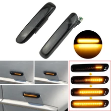 Clignotant LED pour BMW E46 3er Limo Coupe, Compact, feux de position latéraux, feux de virage dynamiques séquentiels