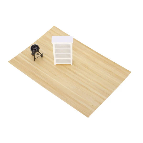 1:12 Dollhouse Miniature Wood Flooring Sheet (Self Stick) - Dolls House Furniture and Accesrroires DIY Decor