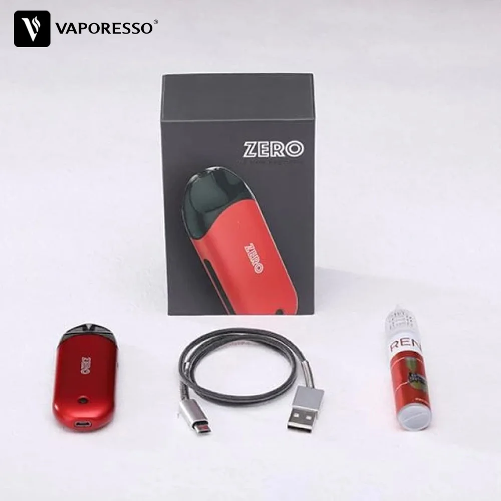 Vaporesso Renova Zero Pod AIO комплект с 650 мАч встроенный аккумулятор 2 мл пополняемая емкость и Легкое нажатие для заполнения системы электронной сигареты
