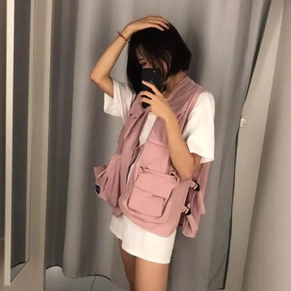 

Military Tactical Secondary Vest Men And Women Multi-Pocket Hip Hop Vest Tooling Vest Vest Streetwear