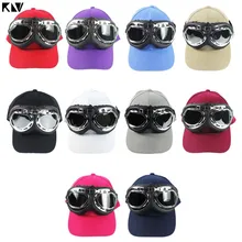 KLV, мужские и женские очки пилота, декоративная бейсболка, модный тренд, унисекс, одноцветная бейсболка