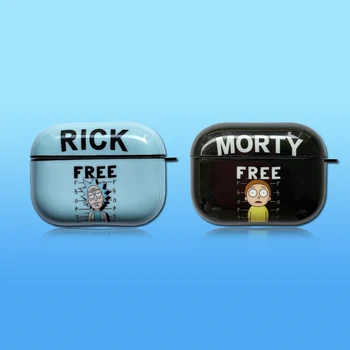 

Funny Cartoon Rick For Apple AirPods 1&2&Pro Charging Soft silicon Cover Wireless Bluetooth Earphone Case