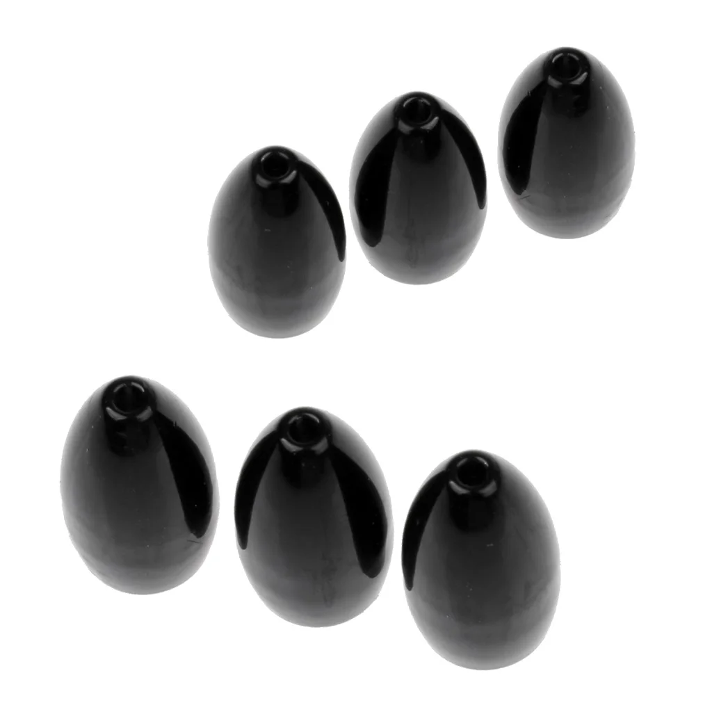 6Pcs Pure Tungsten Flipping Weights Sinker Fishing Tackle 10.6g& 14g