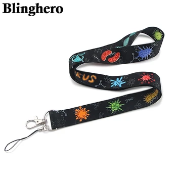 

CA1062 Wholesale 10pcs/lot Cute Lanyard Cool Keychain Lanyards Neck Straps Lanyard for Key ID Card Pass Gym USB Phone