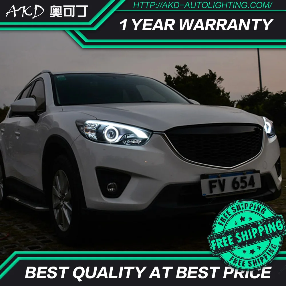 AKD тюнинг автомобильных фар для Mazda CX 5 CX5 2013 2016 светодиодные фары DRL ходовые огни Bi