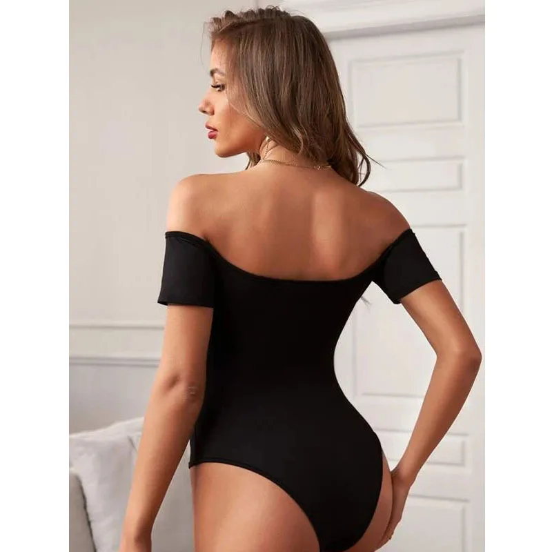 Summer Body Women Off Shoulder Sexy Bodysuits Overalls Womens Elegant Skinny Bodysuit Bodycon Jumpsuits Rompers Drop shipping