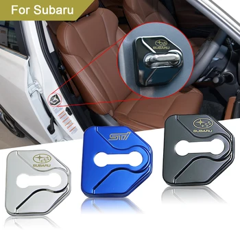 

4pc Car door lock protective cover car accessories for Subaru FORESTER vx Crosstrek Outback LEGACY impreza ASCENT LEVORG WRX STI