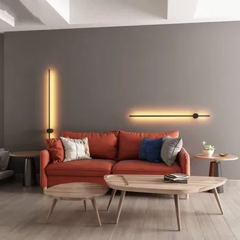 

Nordic Minimalist LED Wall Lamp Modern Creative Simple Living Room Home Decor Sofa Background Wall Light Bedroom Bedside Lamps