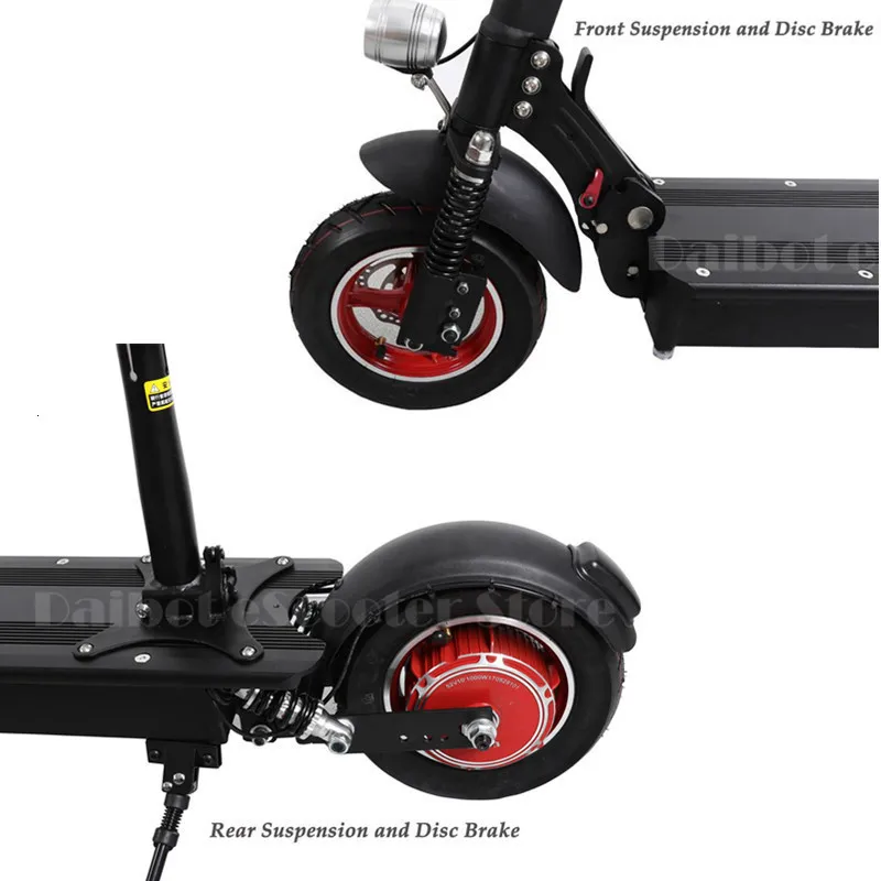 Foldable Electric Scooter 2 Wheels Electric Scooters 10'' 48V 1000W Adults Portable Waterproof Electric Scooter  (3)