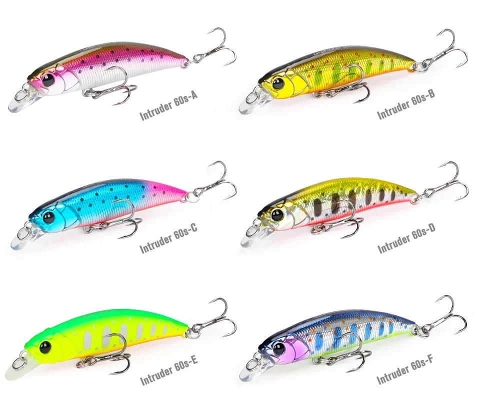 TSURINOYA 60S Sinking Minnow Angelköder 60 mm 6,5 g Reichweite 0,4–0,8 m künstliche harte Köder Forelle Hecht Bass Stream Jerkbait Wobbler – Detail 5