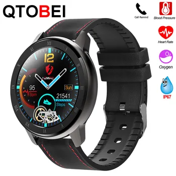 

PPG + ECG Smart Watch Men Full Round Touch Screen HD Resolution Stainless Steel Strap Smartwatch Heart Rate Monitor Sport Watch