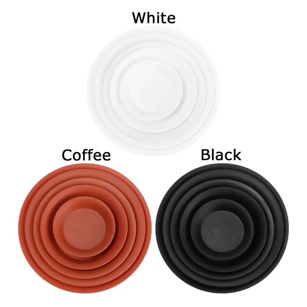 Set of 3 Round Heavy-Duty Plant Saucer Drip Trays for Indoor and Outdoor Use