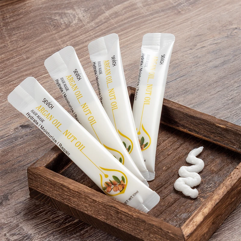 

Sevich 10PCS Organic Plant Extract Hair Mask Nourishing Hair Care Treatment 5PCS Argan Oil Hair Mask Repair Damage Restore Soft