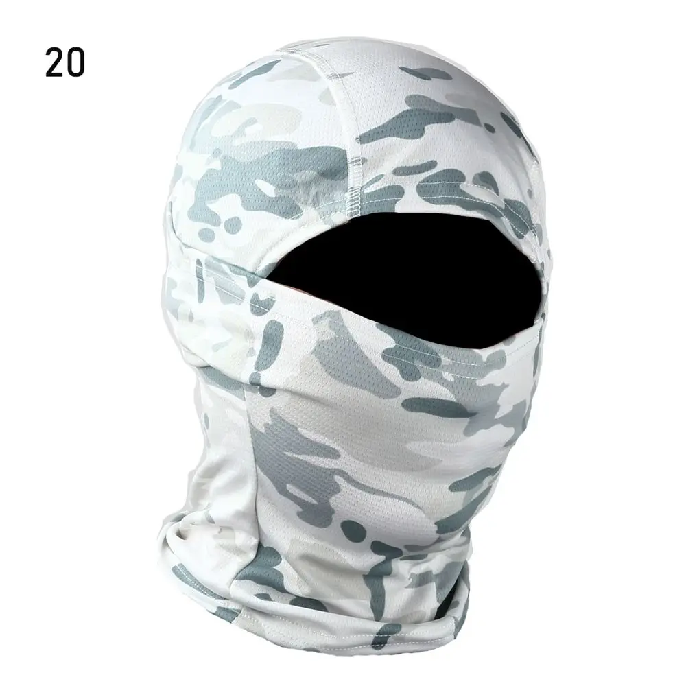 green skully hat Hunting Camouflage Hood Outdoor Camo Cycling Balaclava Full Face Mask Bicycle Ski Bike Snowboard Sport Cover Hiking Cap skully with brim Skullies & Beanies