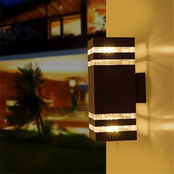 

2020 Hotsale Led Waterproof IP65 Wall Lamp Modern Minimalist LED Balcony Outdoor Double Head Garden Lighting