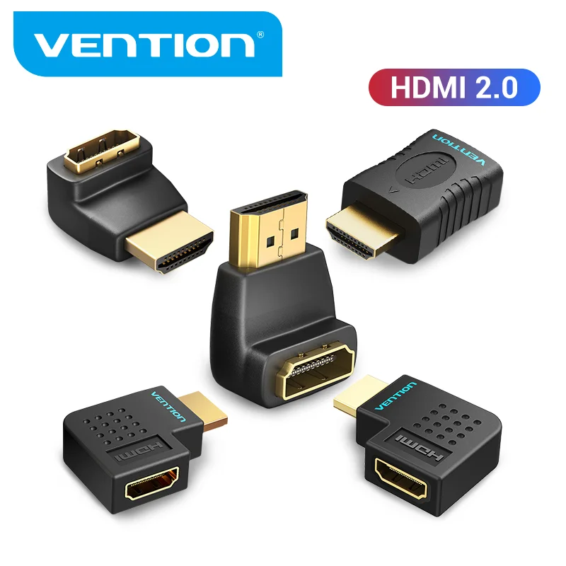 Vention HDMI удлинитель для мужчин и женщин 270 90 градусов правый угол конвертер адаптер муфта монитора ТВ PS4
