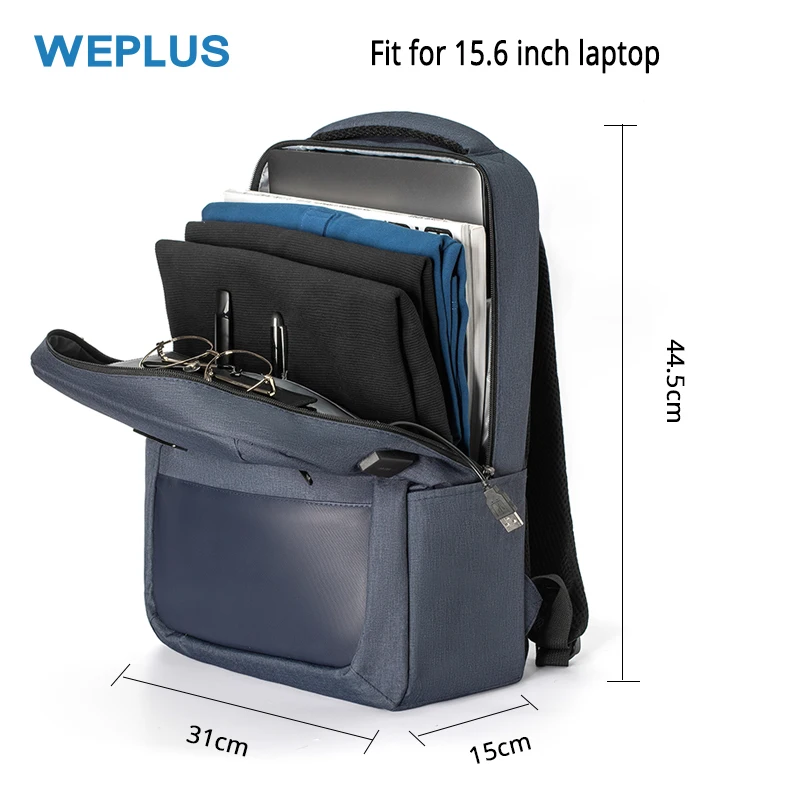 Cheap Multi 15.6 inch Laptop Backpack Men Waterproof USB Charging Schoolbag Notebook Anti theft Fashion Casual Female Bag for Travel