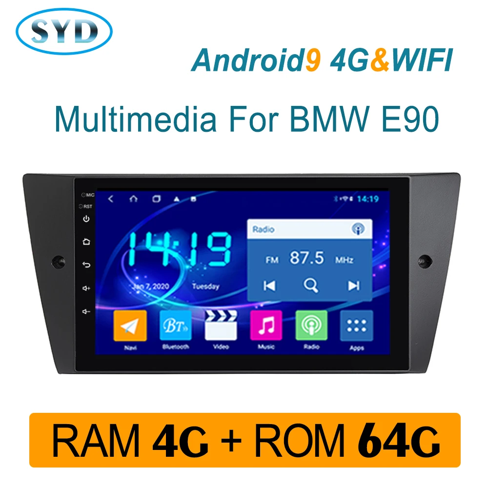 Мультимедиа для BMW E90 E91 E92 E93 Авторадио 2005 2012 1 din Android 9 0 DVD GPS навигатор AM FM DSP RDS iPhone