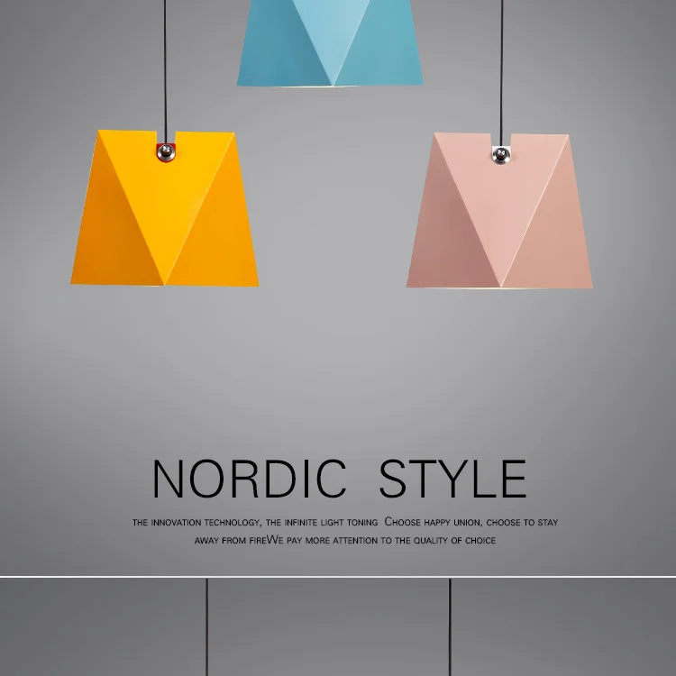 Современный Nordic AMBIT подвесные светильники Дания цветной Макарон алюминиевый светодио дный светодиодный подвесной светильник кухня