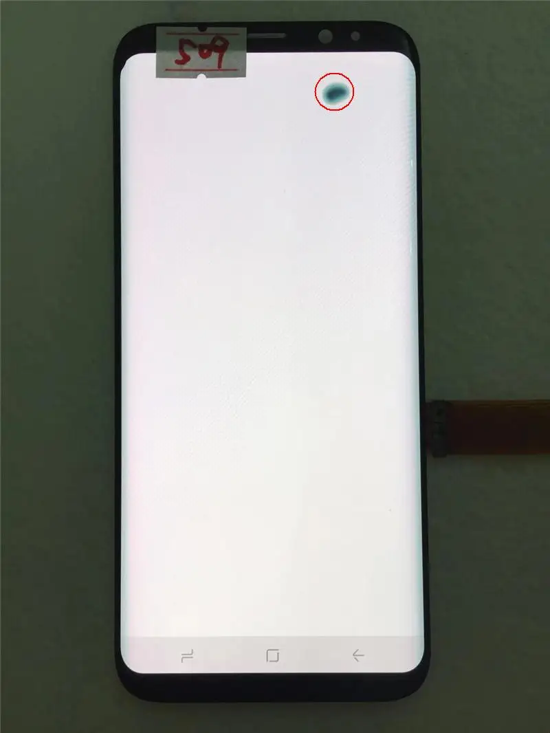 ORIGINAL AMOLED LCD for SAMSUNG Galaxy Display S8+ Plus G955U G955F Touch Screen Digitizer With Black Dot - Цвет: NO.509