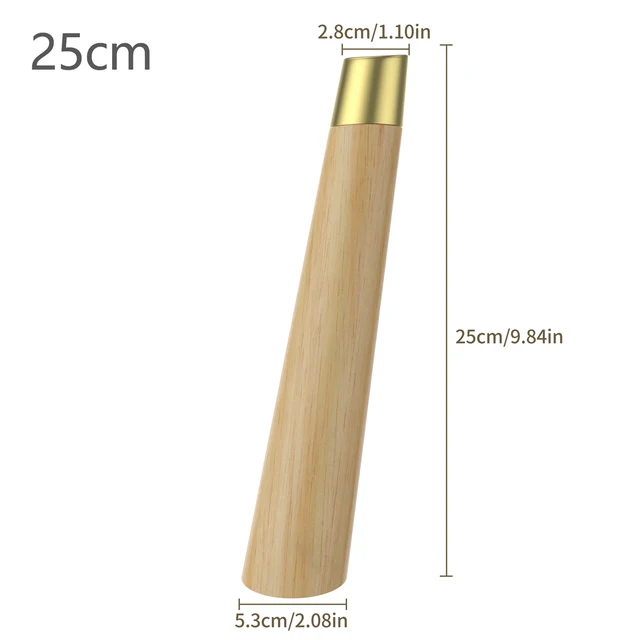 Solid Wood Furniture Legs Dresser Legs Sofa Replacement Legs,  Furniture Legs Tapered Sofa Legs, for Couch, Bed, Armchair 25cm