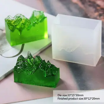 

Dual-use Double Sided Symmetry DIY Crystal Epoxy Mold Broken Imitation Mountain Peak Silicone High Mirror Molds Decoration Makin