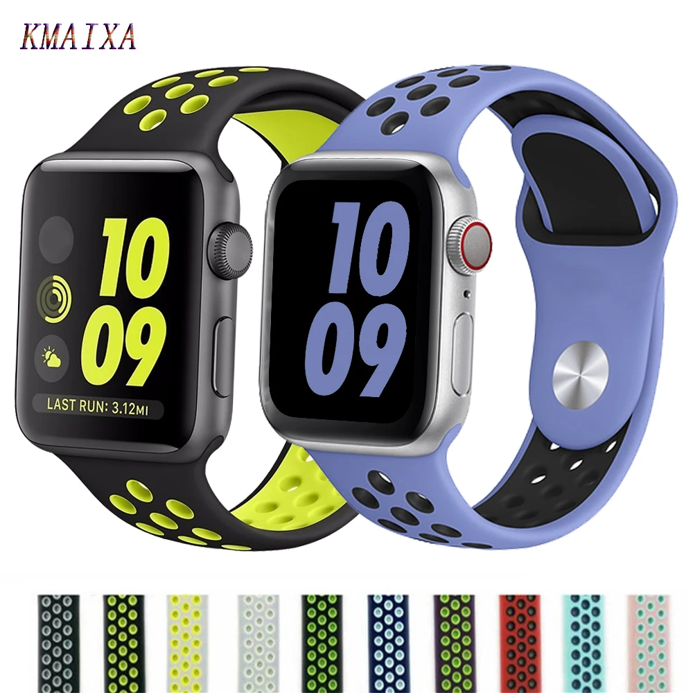 

Strap for Apple watch 5 4 band correa apple watch 42mm 38 mm 44mm 40mm iwatch series 4 3 2 silicone pulseira bracelet watchband