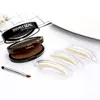 NEW Adjustable Eyebrow Stamp Kit Perfect Arch Eyebrow Shadow Powder Palette Eyebrow Seal Eye Brow Enhancers Eye Brow 4