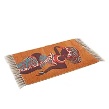 Тканый ковер из хлопка и льна с кисточками, коврики для пола, гобелен для двери спальни, декоративное одеяло, гостиная с чайным одеялом